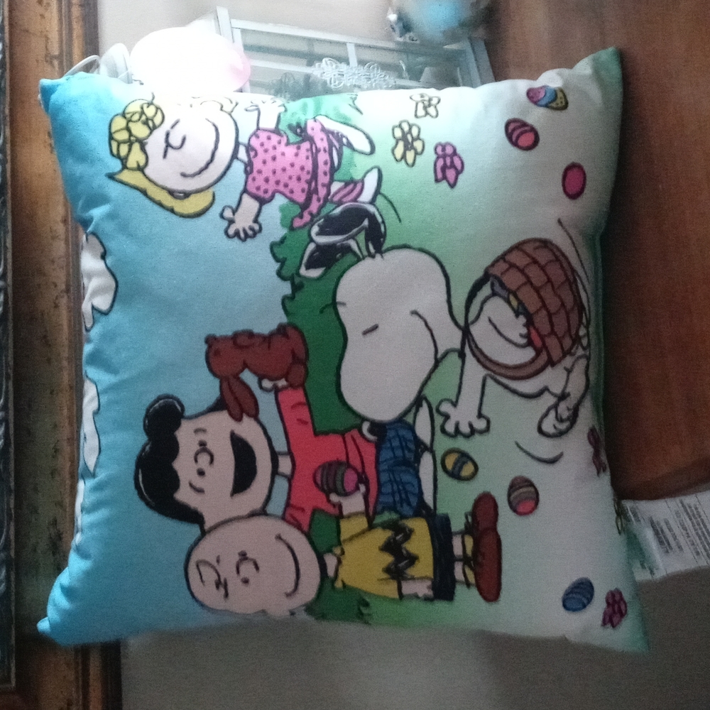Snoopy Easter pillow